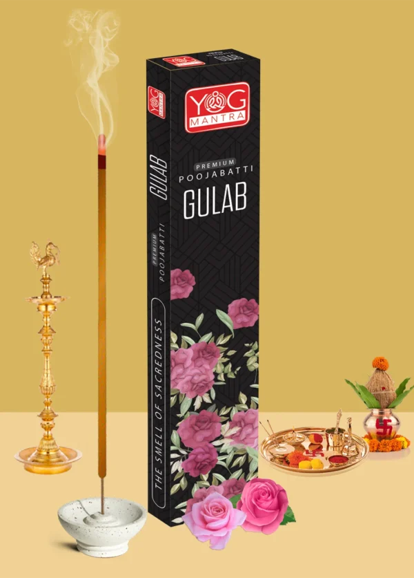 image of Gulab incense stick pack of 12