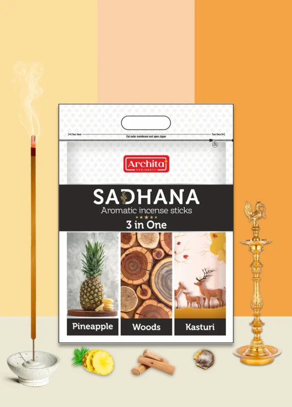 image of Sadhna PWK 3 in 1 incense stick product profile