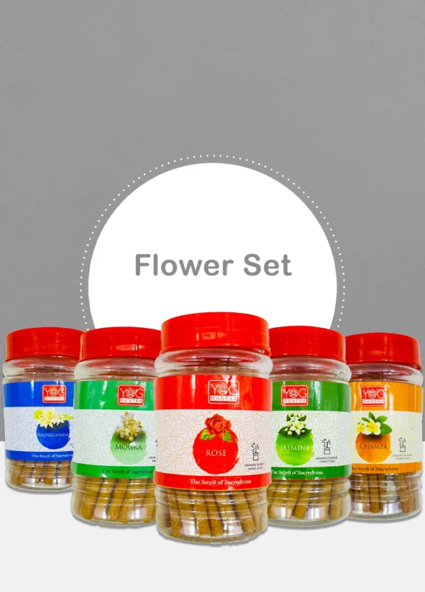 image of Flower set Dhoop stick JAR 5 product profile