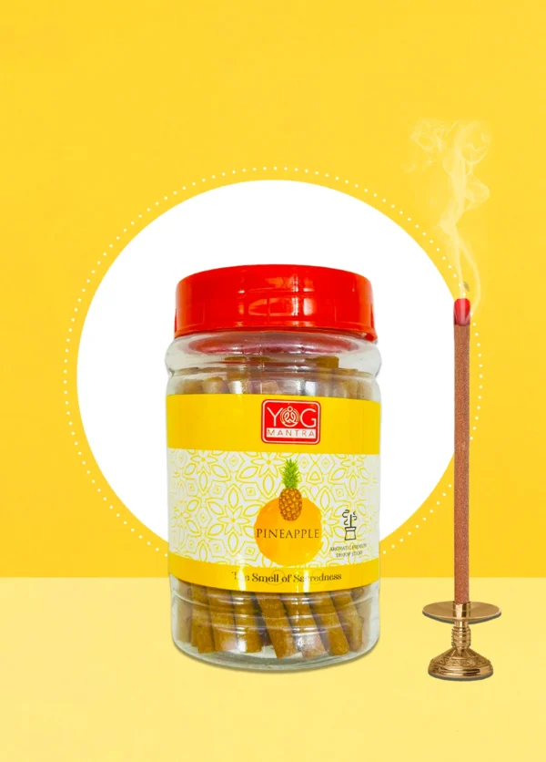 image of Pineapple Dhoop stick JAR product profile (1)