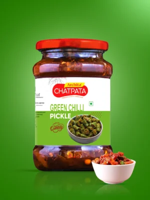 Archita Chatpata Green Chilli Pickle -Jar