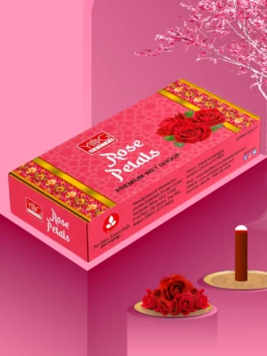 YogMantra Rose petal Premium Wet Dhoop (Pack of 4)