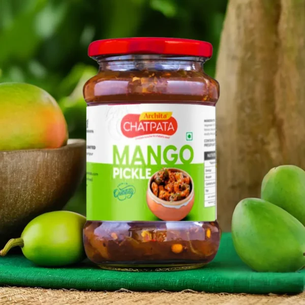 Archita Chatpata Mango Pickle 200gm - Glass Jar