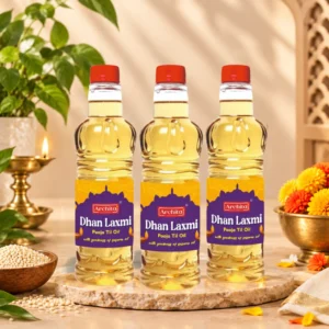 Archita Dhan Laxmi Til Pooja Oil 2700 ml (Pack of 3)