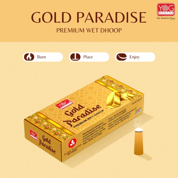 YogMantra Gold Paradise Premium Wet Dhoop (Pack of 4) - Image 5