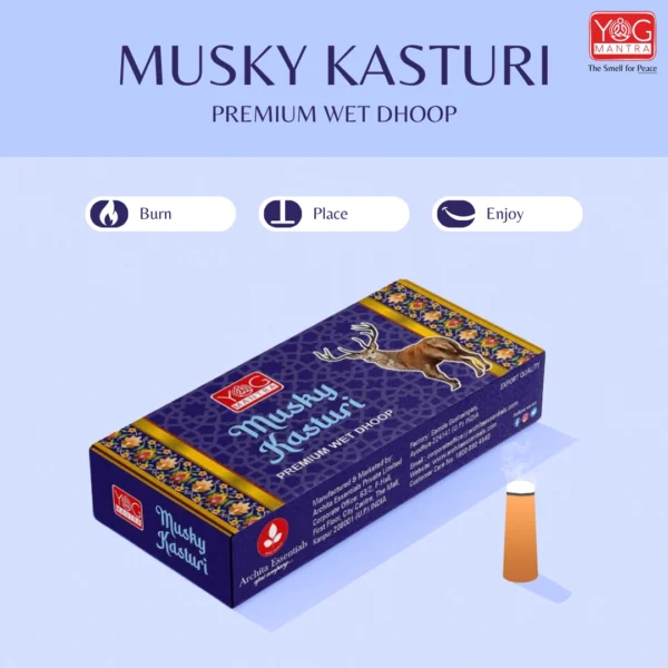 YogMantra Musky Kasturi Premium Wet Dhoop - Image 5