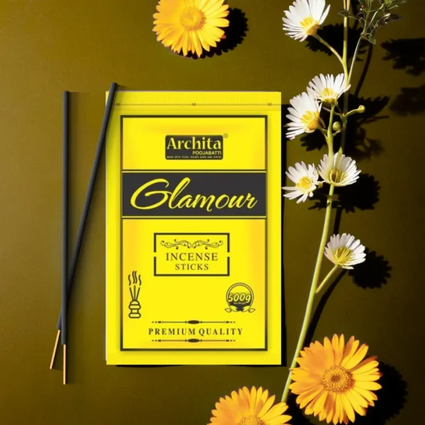 Archita Poojabatti Glamour Yellow Incense Stick - (Pack of 1)