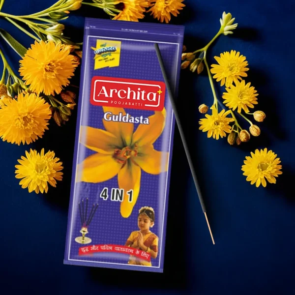 Archita Poojabatti Guldasta 4 in 1 Incense Stick - 80gm (Pack of 1)