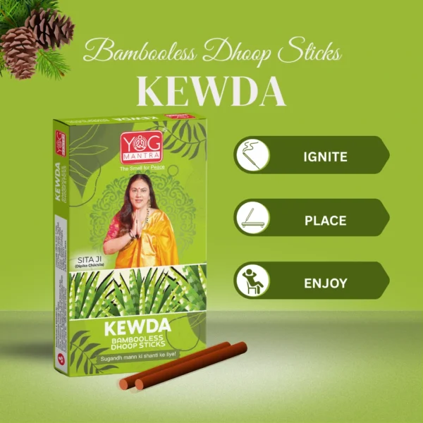 YogMantra Dhoopsticks Kewda - (pack of 1) - Image 5