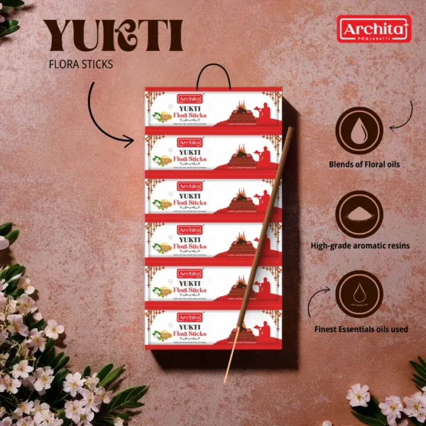 Archita Poojabatti Yukti Flora Incense Stick - (Pack of 1) - Image 4