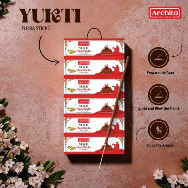 Archita Poojabatti Yukti Flora Incense Stick - (Pack of 1) - Image 5