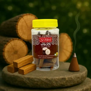 Archita Poojabatti Woods Premium Dhoop Cone Jar - 100 gm