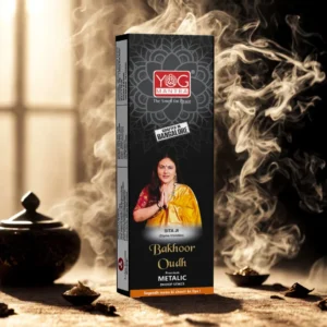 YogMantra Bakhoor Oudh thick Metallic Dhoopsticks - (pack of 1)
