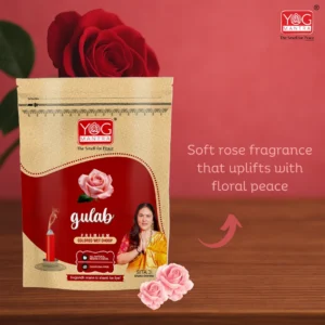 Yog Mantra Gulab Premium Colorful Wet Dhoops - (pack of 1)