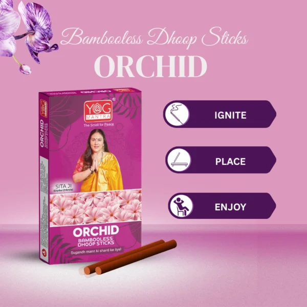 Yog Mantra Dhoopsticks Orchid  - (pack of 1) - Image 5