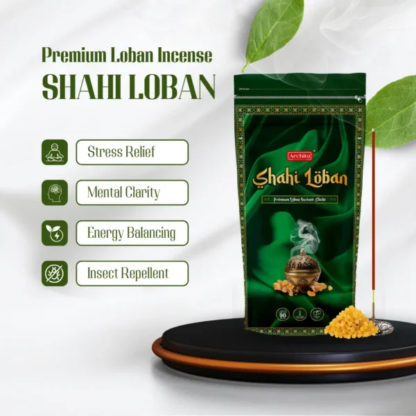 Archita Poojabatti Shahi Loban Premium Incense Stick – (Pack of 1) - Image 3