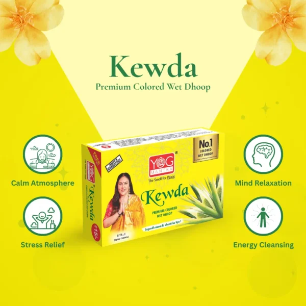 Yog Mantra Kewda Premium Colored Wet Dhoops - (pack of 1) - Image 5