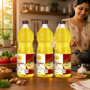Bhog Prasad Pure and Natural Groundnut Oil 3000ml - (Pack of 3)