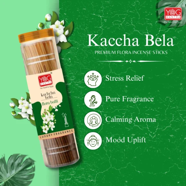 Yog Mantra Kaccha Bela Premium Flora Jar Incense sticks(300gm)- Pack of 1 - Image 3
