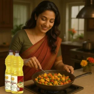 Bhog Prasad Pure and Natural Groundnut Oil 2000ml - (Pack of 2)