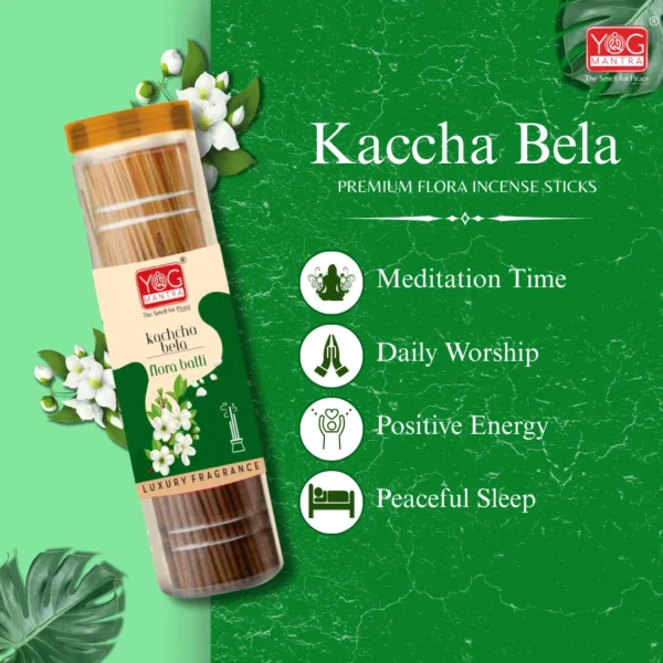 Yog Mantra Kaccha Bela Premium Flora Jar Incense sticks(300gm)- Pack of 1 - Image 4