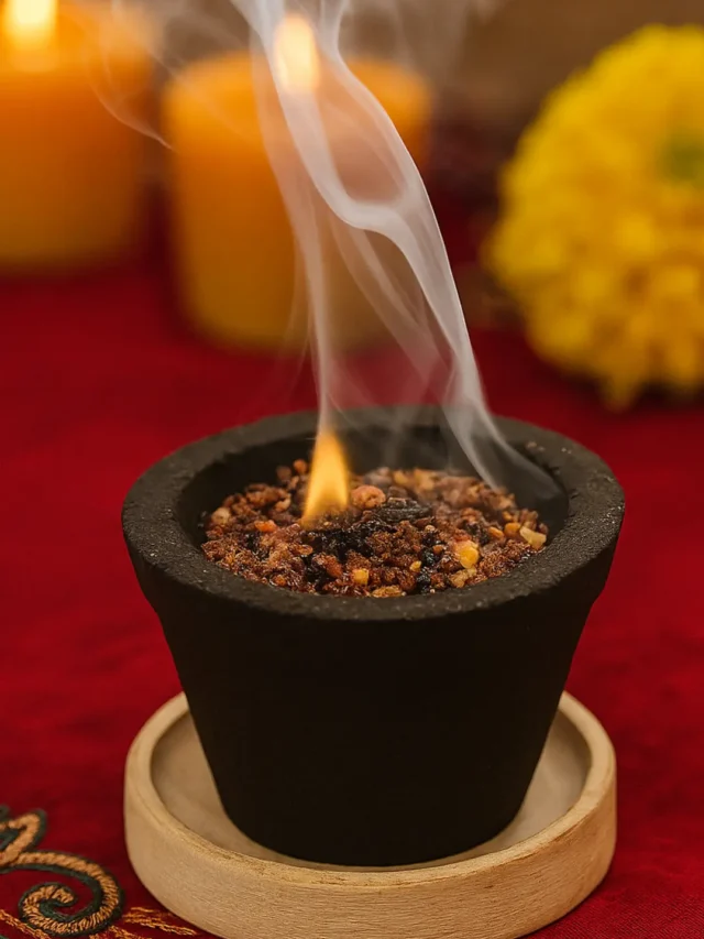 Purifying Navratri Rituals with Sambrani Cups and Natural Fragrance