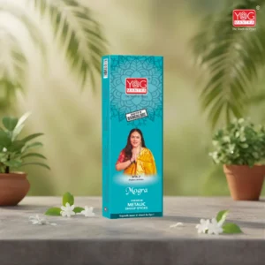 Yog Mantra Mogra thick 6" long Premium Metallic Dhoop Sticks - (Pack of 1)