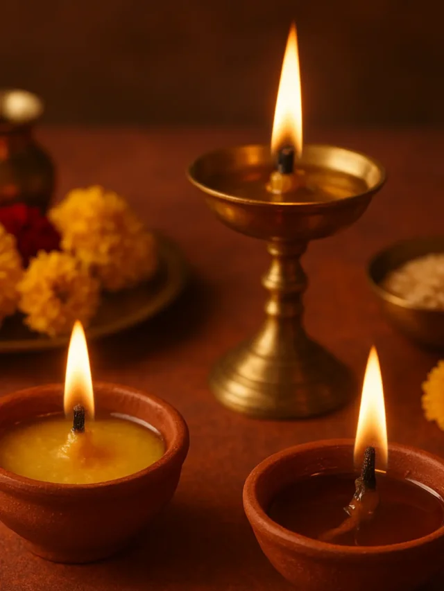 Why Cow Ghee & Til Oil Diyas Are Recommended in Puja 