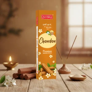 Archita Poojabatti Chandan Premium Incense Sticks - (Pack of 1)