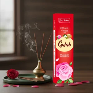 Archita Poojabatti Gulab Premium Incense Sticks - (Pack of 1)