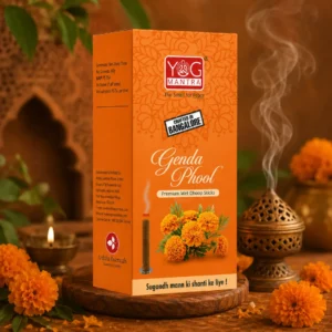 Yog Mantra Genda Phool Premium Wet Dhoop Sticks - (Pack of 4)