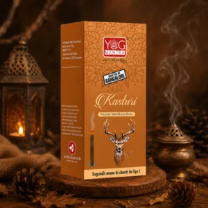 Yog Mantra Kasturi Premium Wet Dhoop Sticks - (Pack of 4)