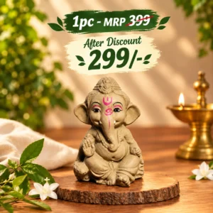 Eco-Friendly Ganesh Ji Idol for Ganesh Chaturthi