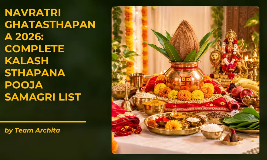 Navratri Ghatasthapana 2026: Complete Kalash Sthapana Pooja Samagri List